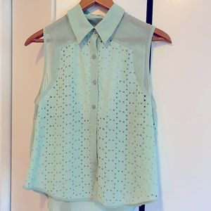 Lush Collared tank top open back